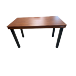 PLAIN META DESK - 48 X 24 - ROBLE TOP, BLK FRAME